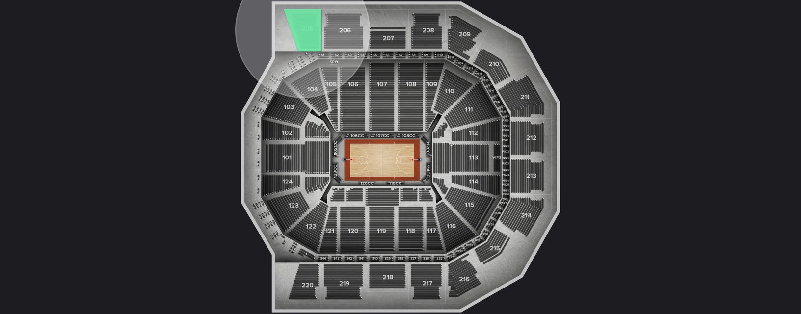 Seat view from Upper