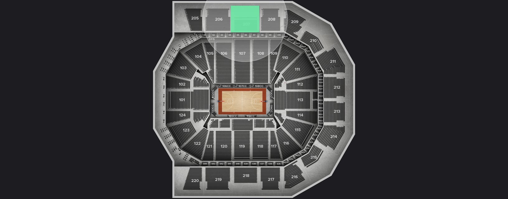 Seat view from Upper