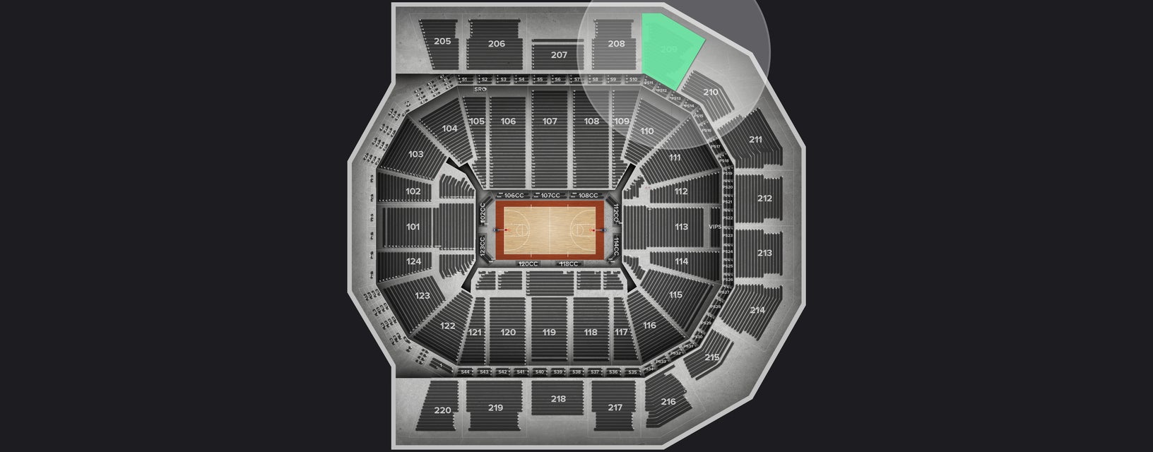 Seat view from Upper