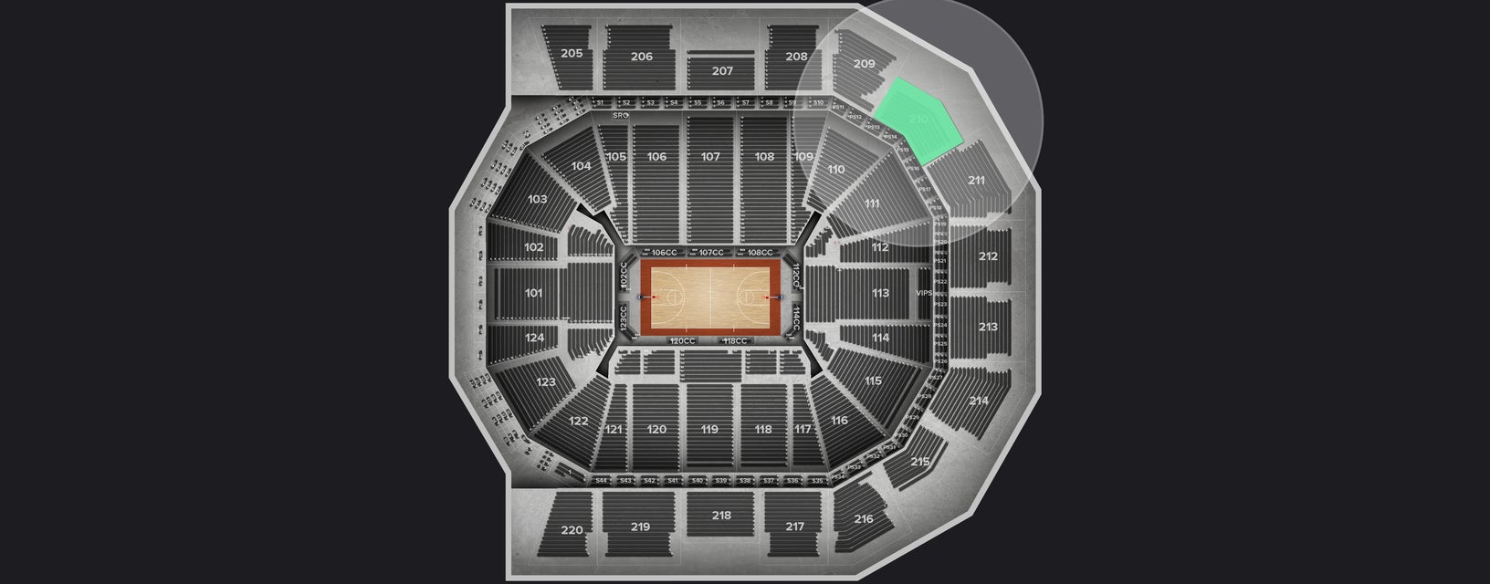 Seat view from Upper