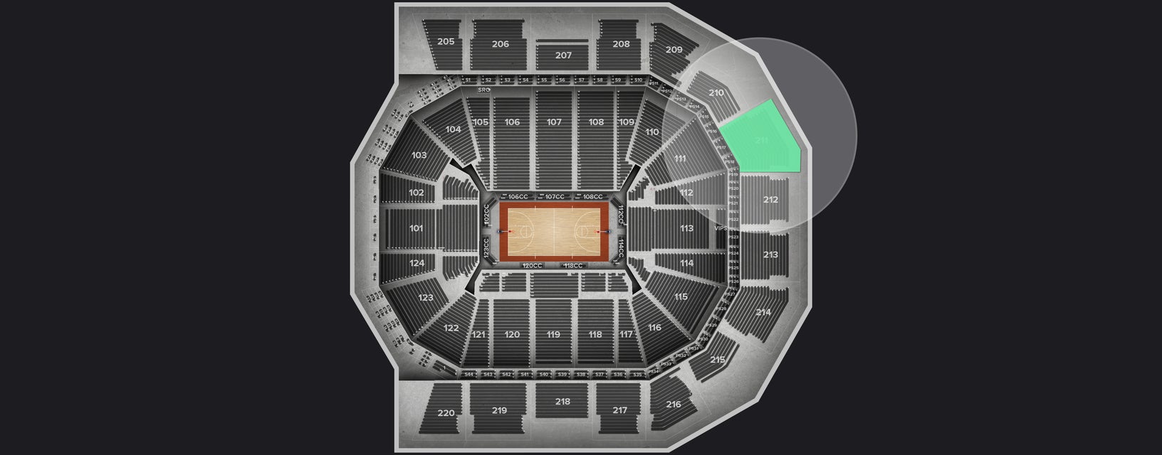 Seat view from Upper