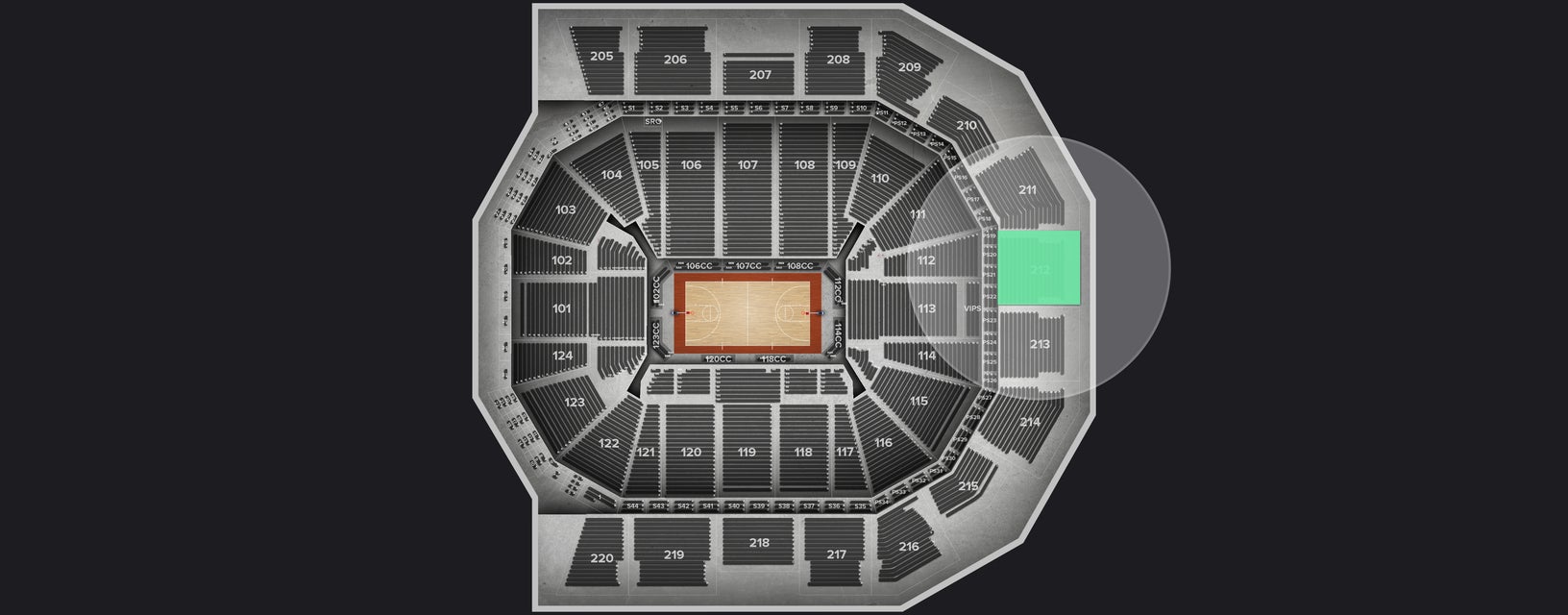Seat view from Upper