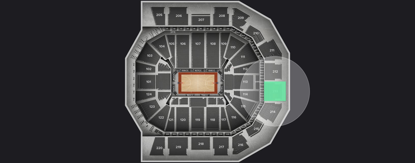 Seat view from Upper