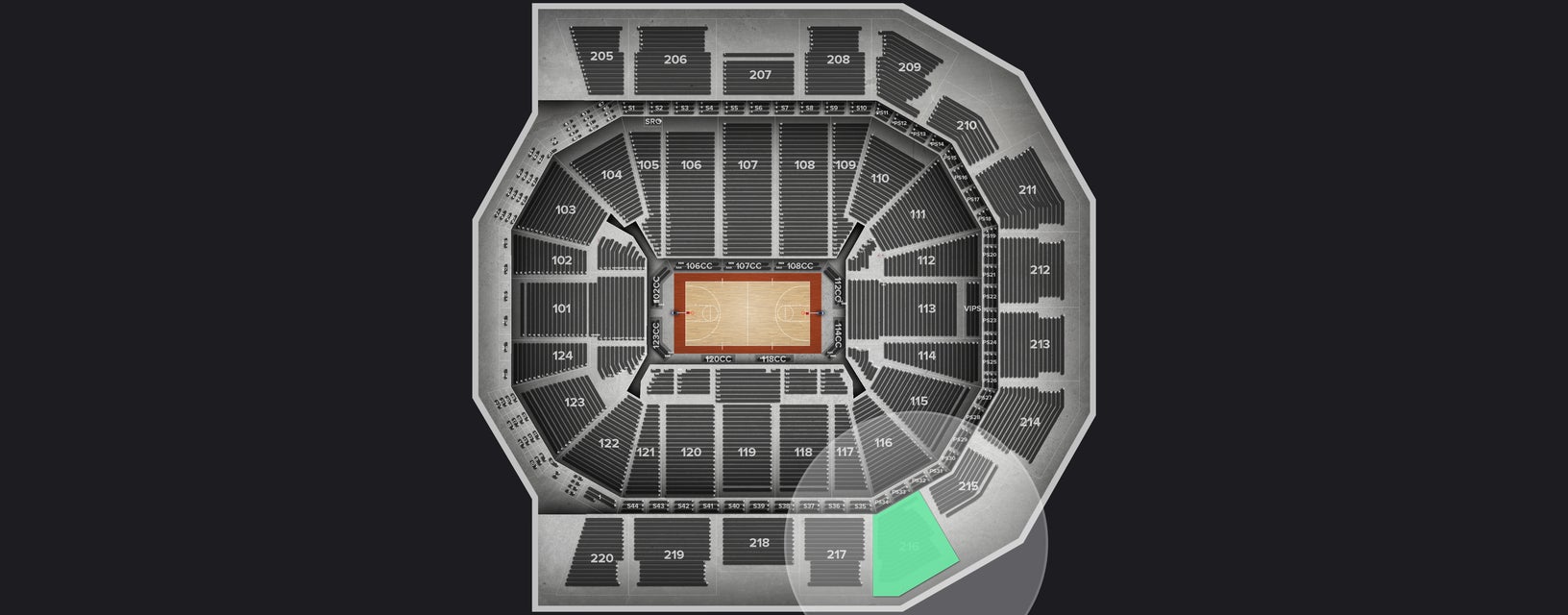 Seat view from Upper