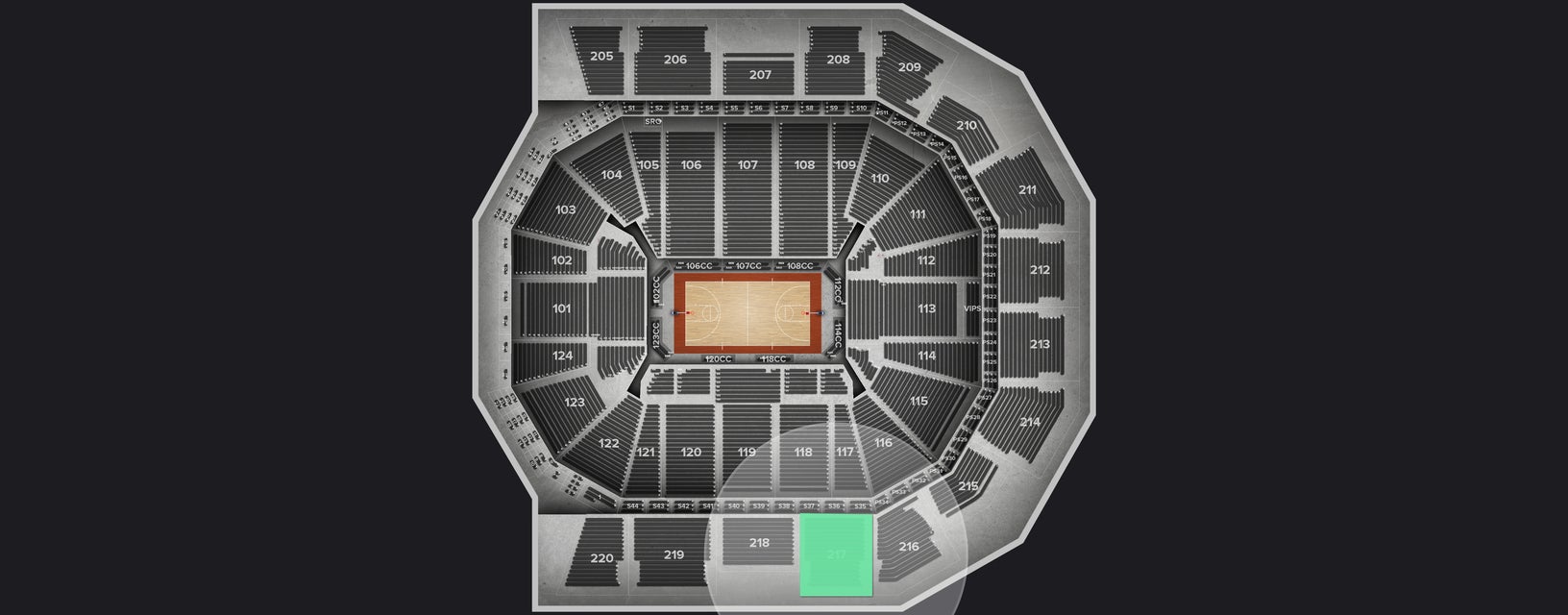 Seat view from Upper