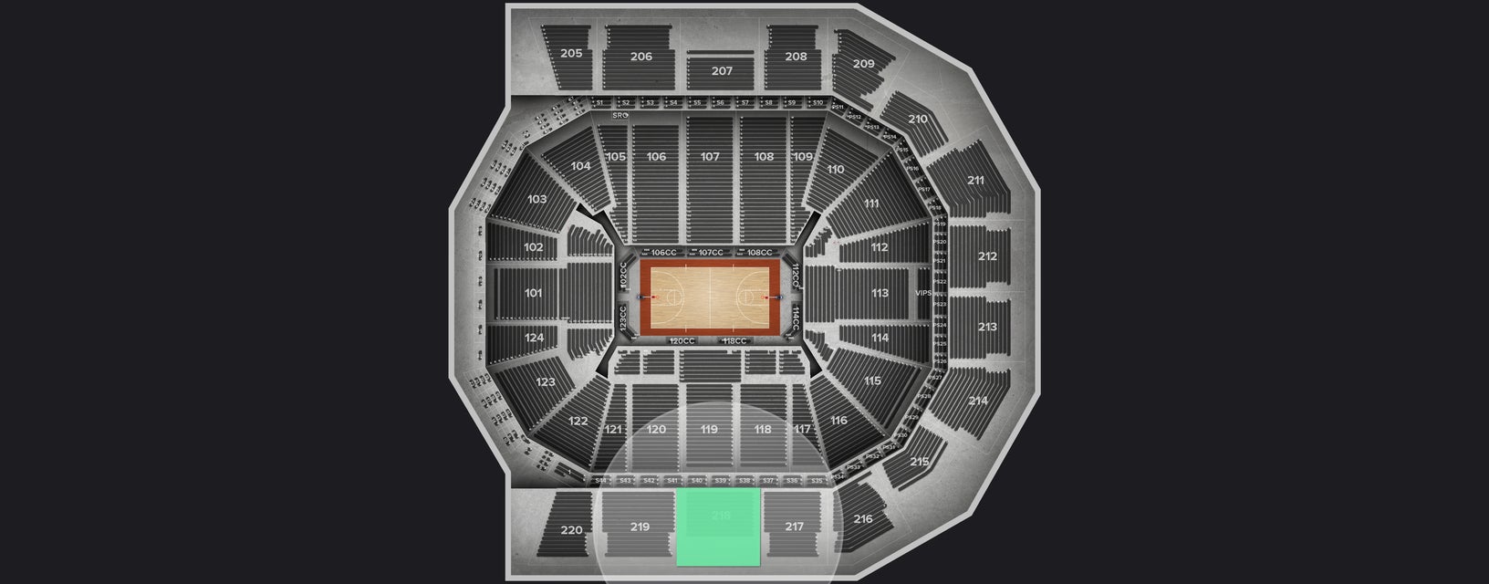 Seat view from Upper