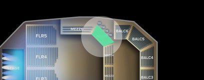 Seat view from Mezzanine