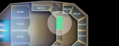Seat view from Mezzanine