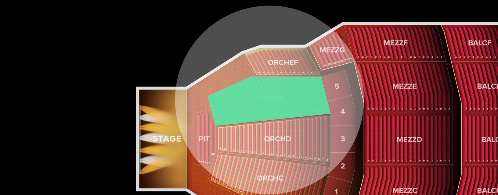 Seat view from Orchestra