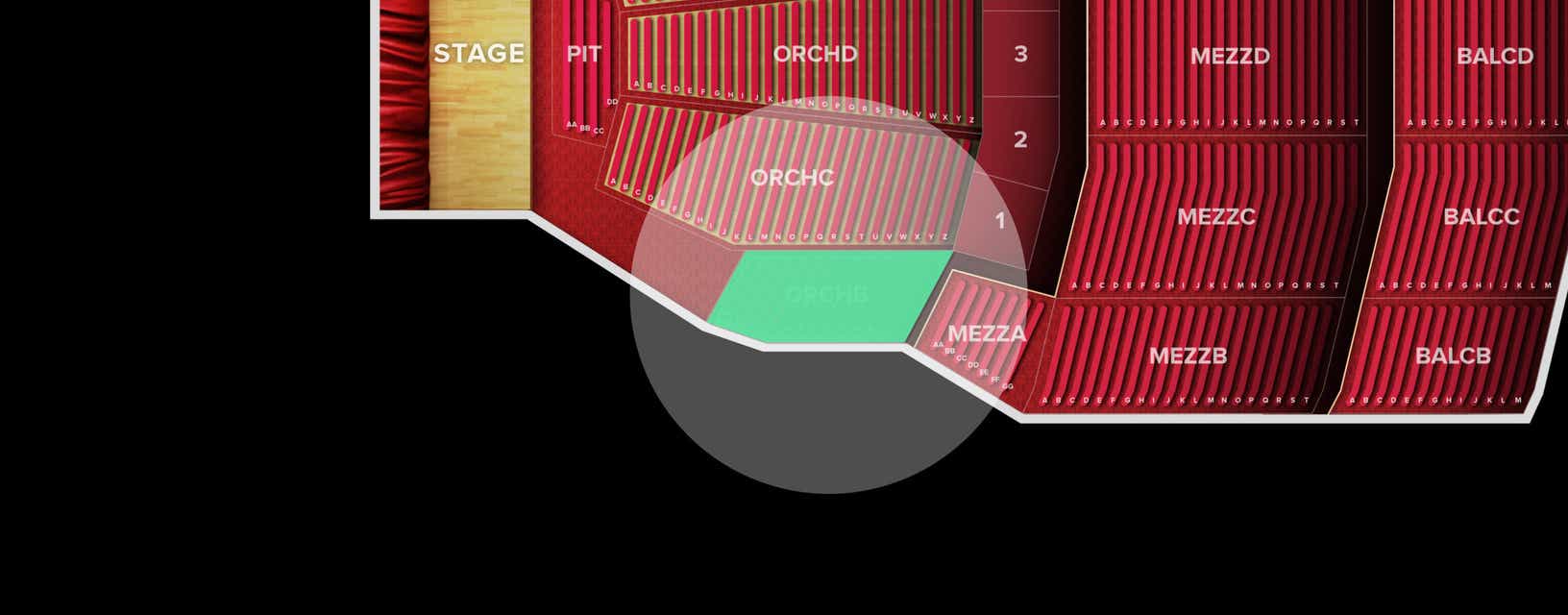Seat view from Orchestra
