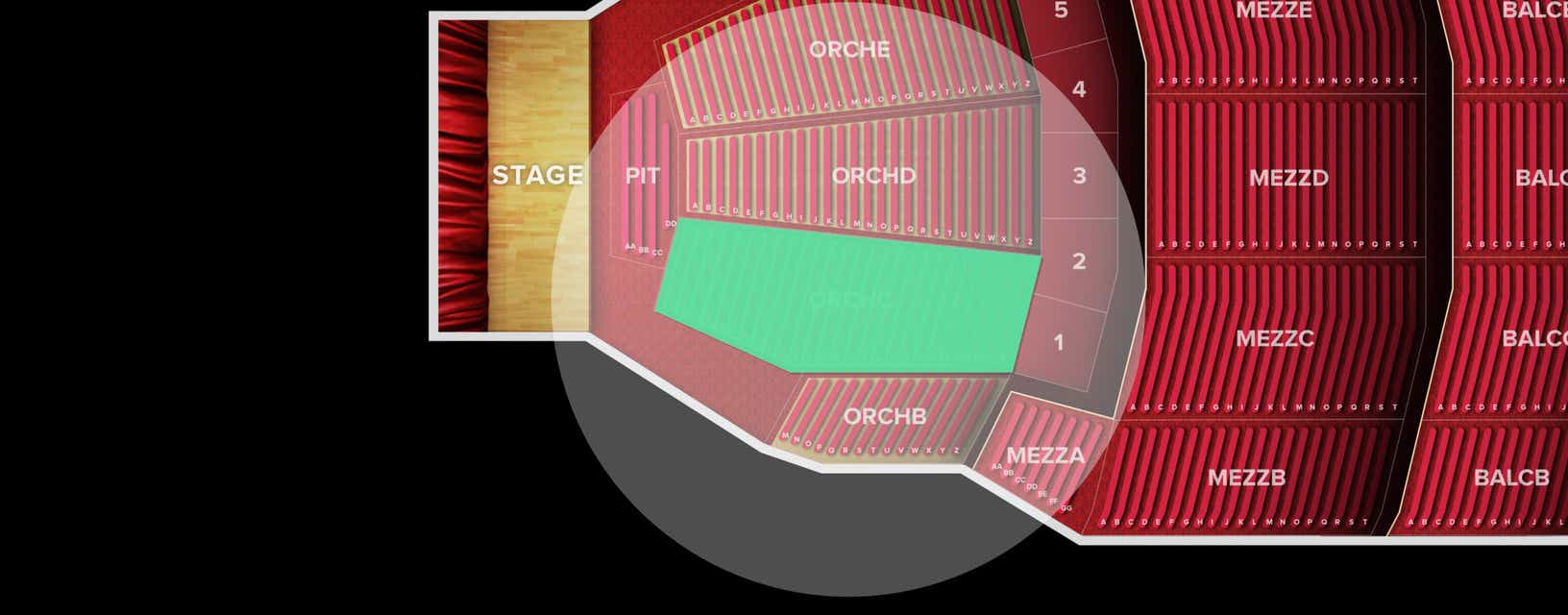 Seat view from Orchestra