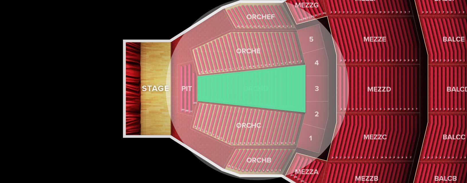 Seat view from Orchestra