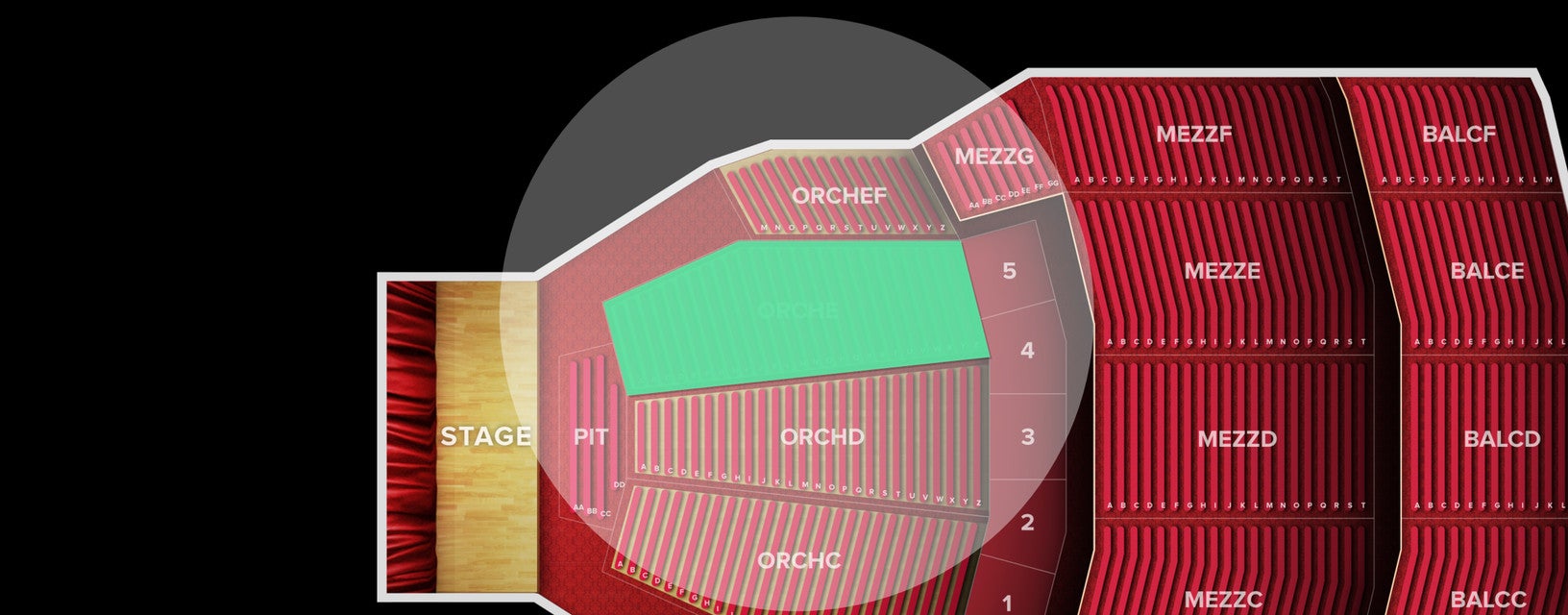 Seat view from Orchestra