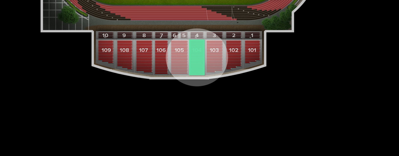 Seat view from Upper Reserved