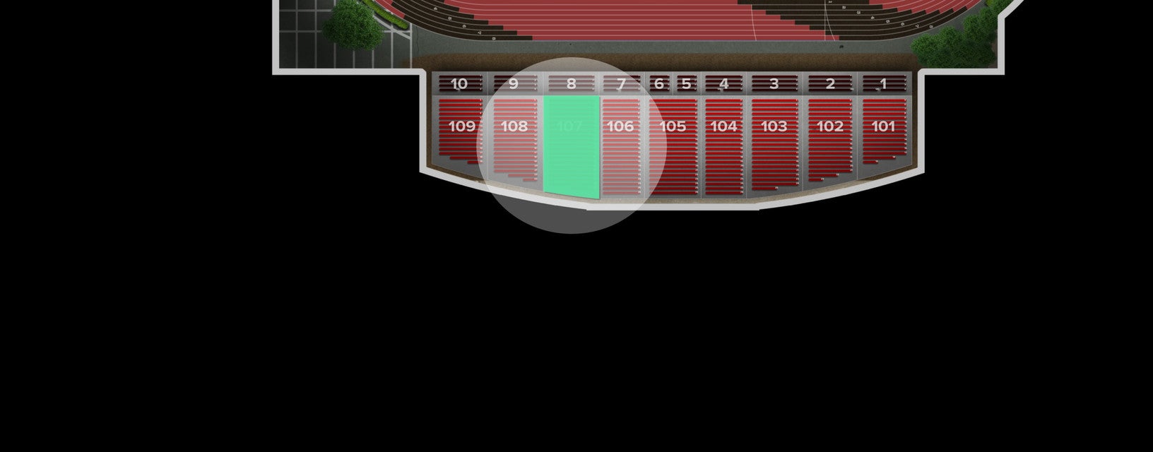 Seat view from Upper Reserved