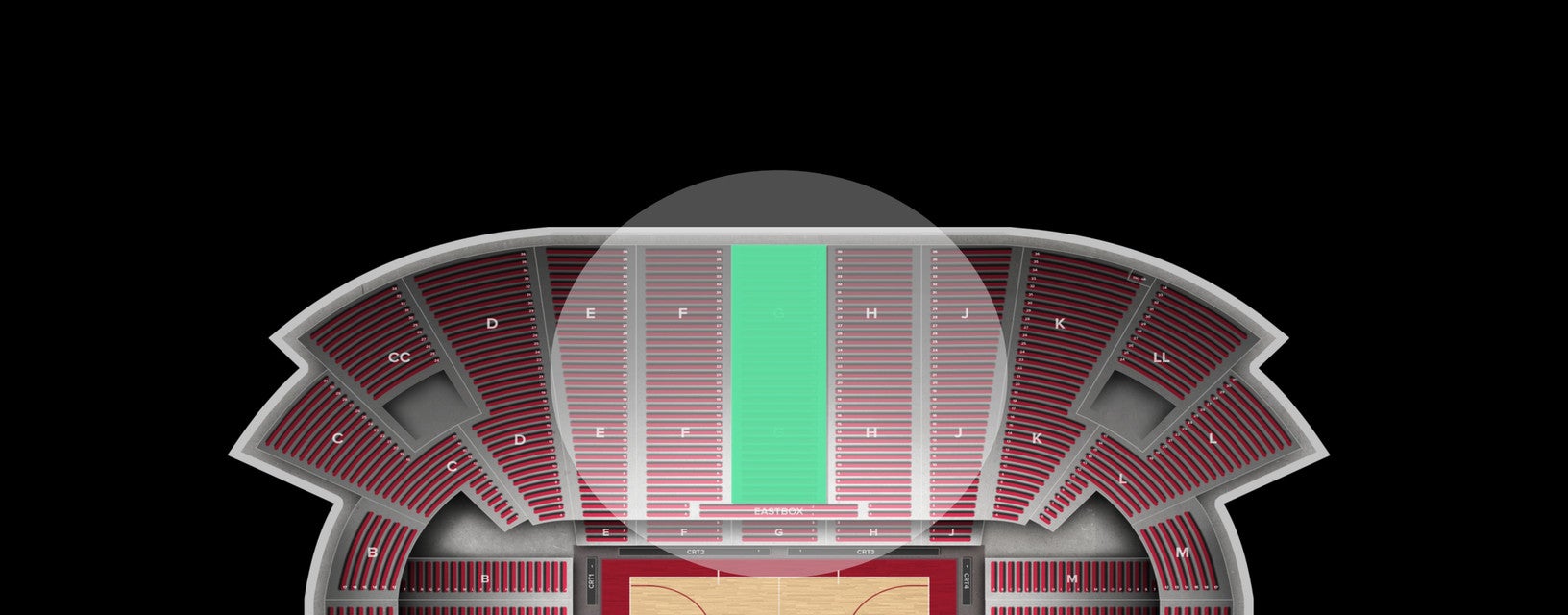 Seat view from Reserved