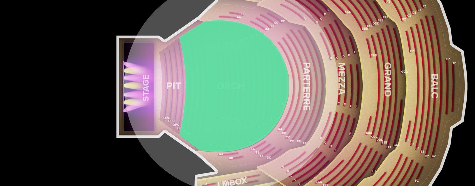 Seat view from Orchestra