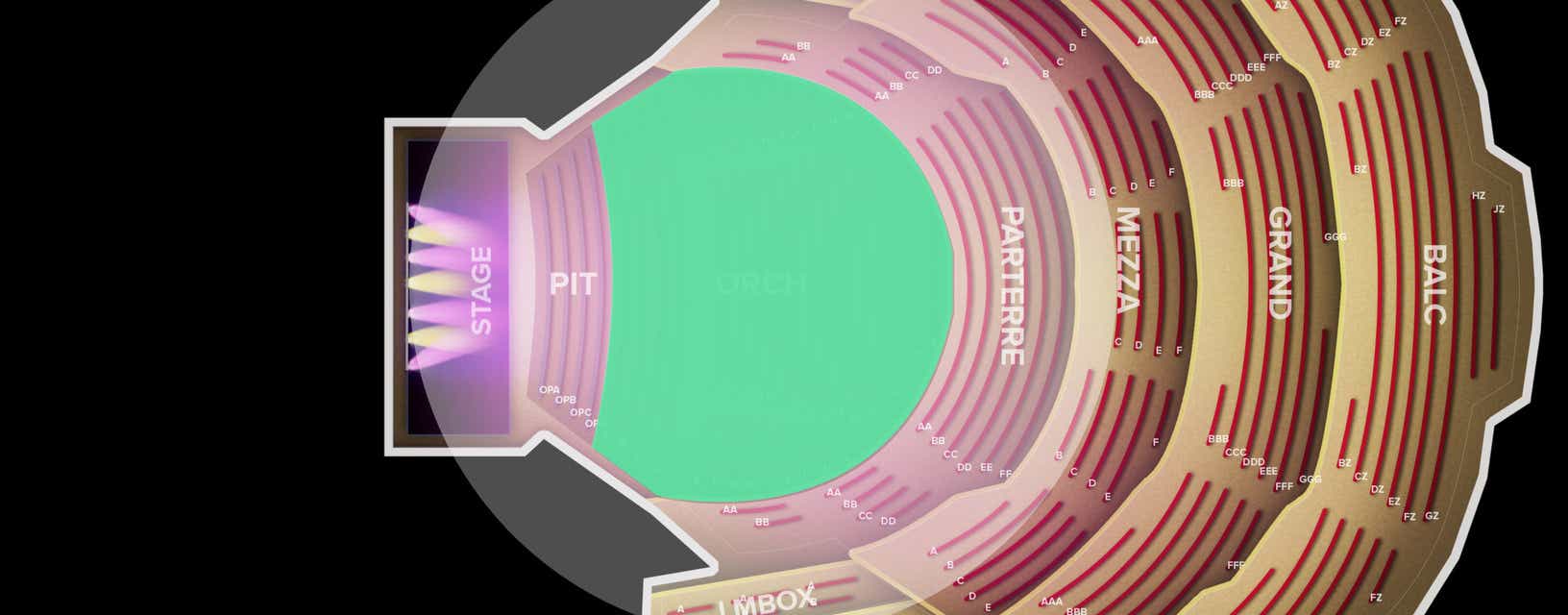 Seat view from Orchestra