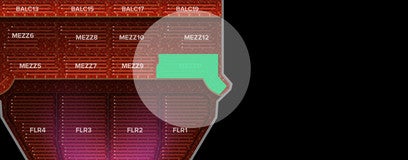 Seat view from Mezzanine