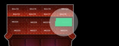 Seat view from Mezzanine