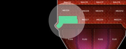 Seat view from Mezzanine