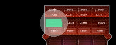 Seat view from Mezzanine