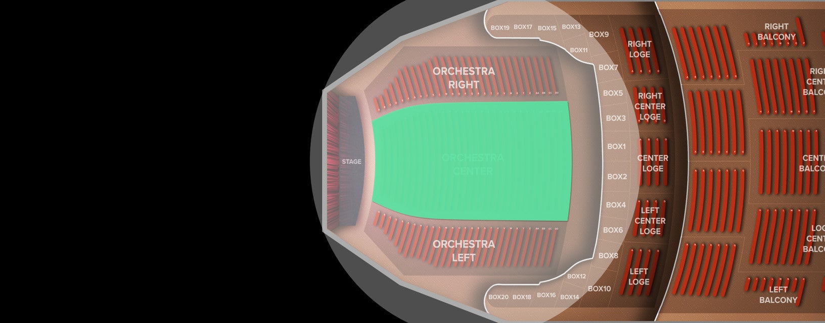 Seat view from Orchestra