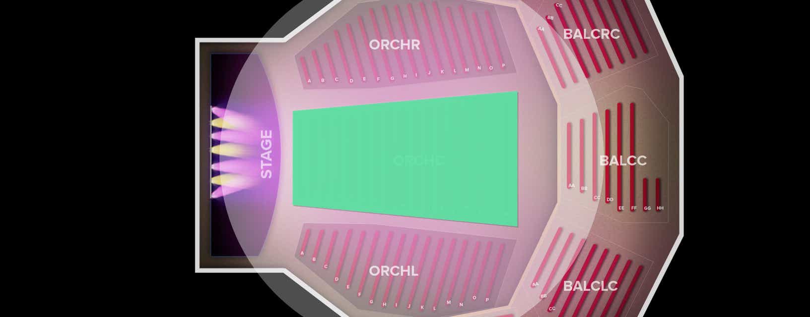 Seat view from Orchestra