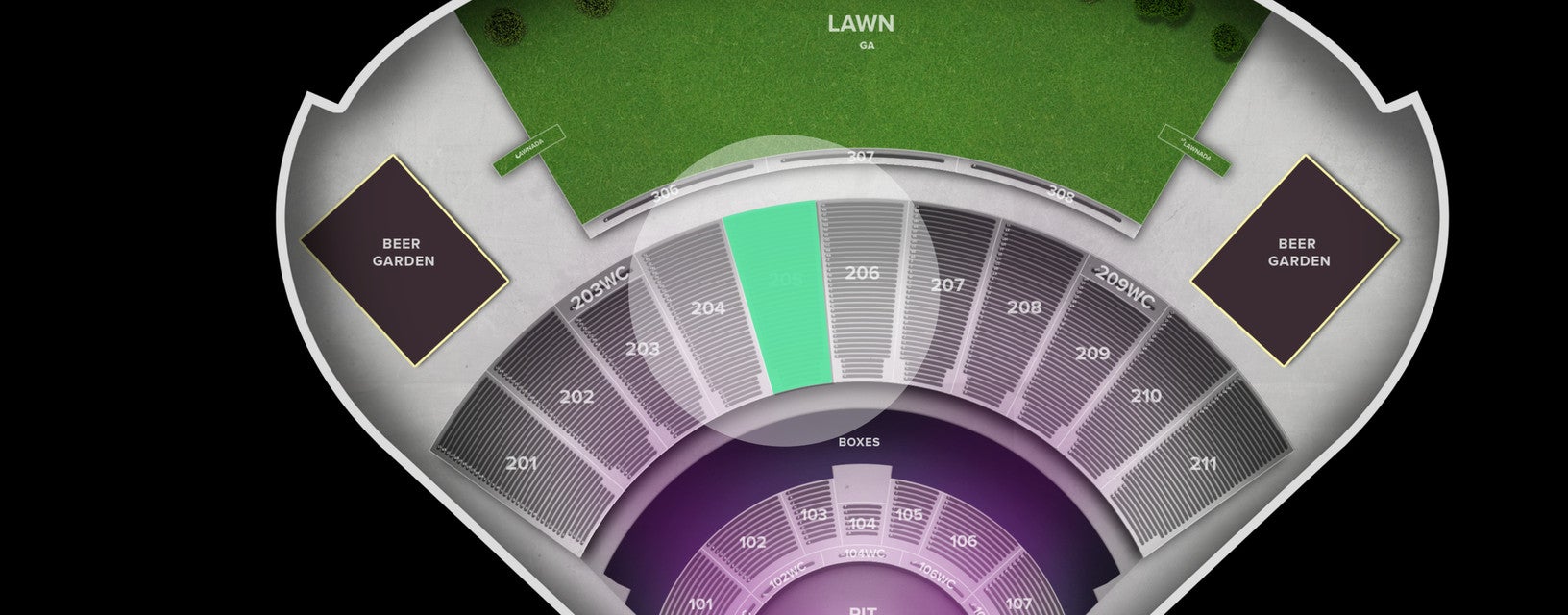 Seat view from Middle