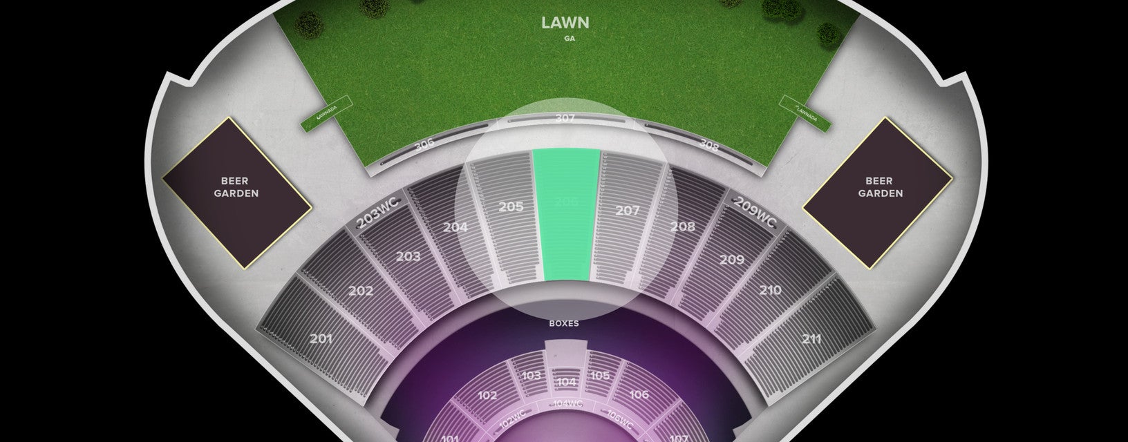 Seat view from Middle