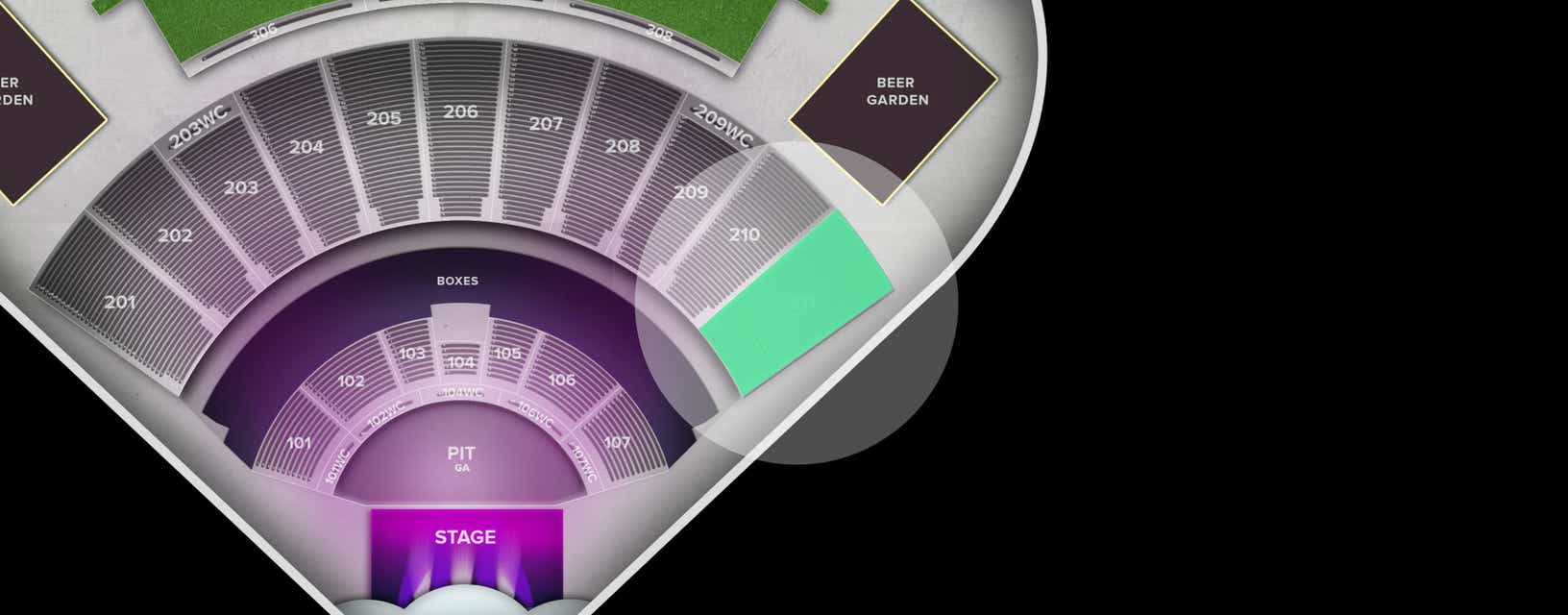 Seat view from Middle