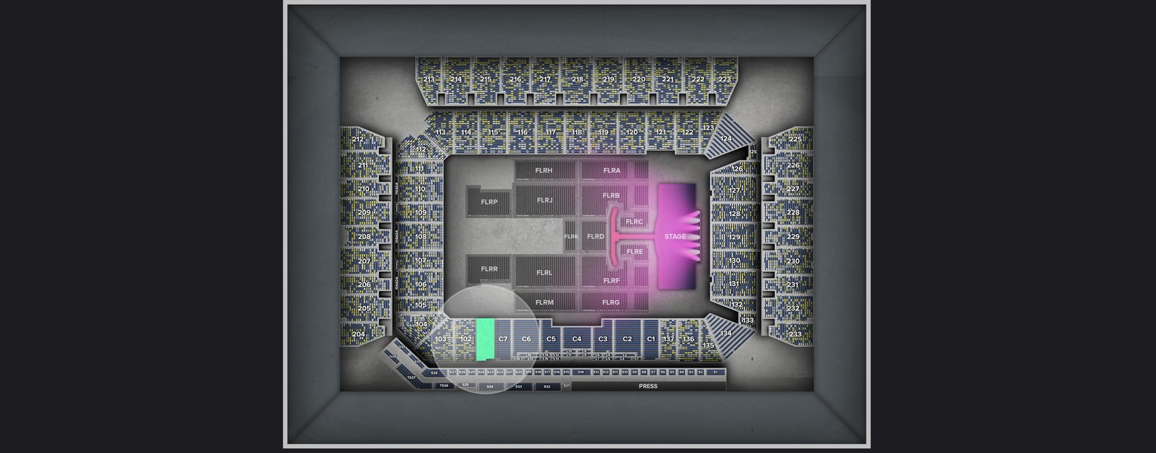 Seat view from Lower