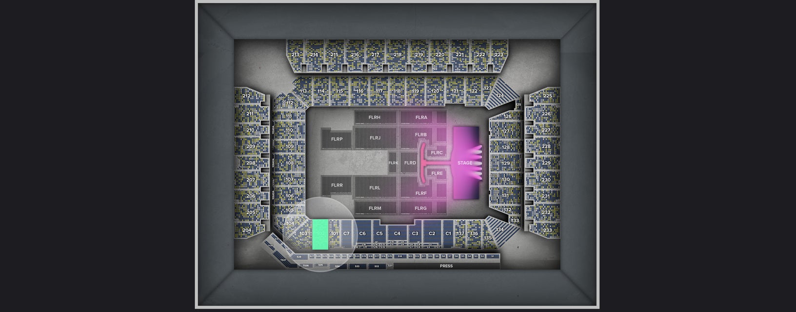 Seat view from Lower