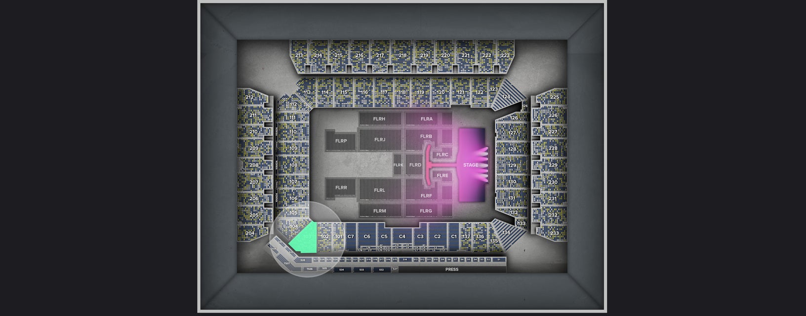 Seat view from Lower