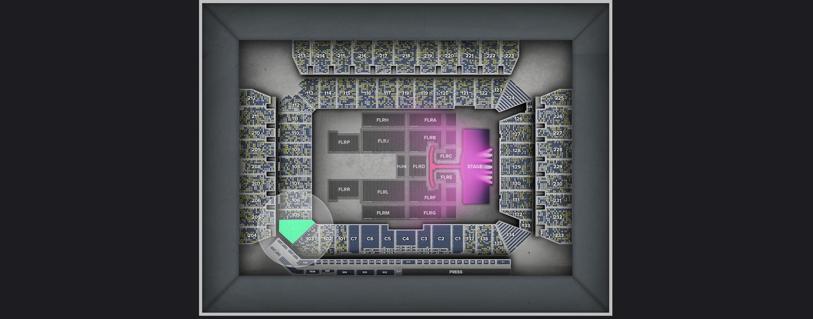 Seat view from Lower