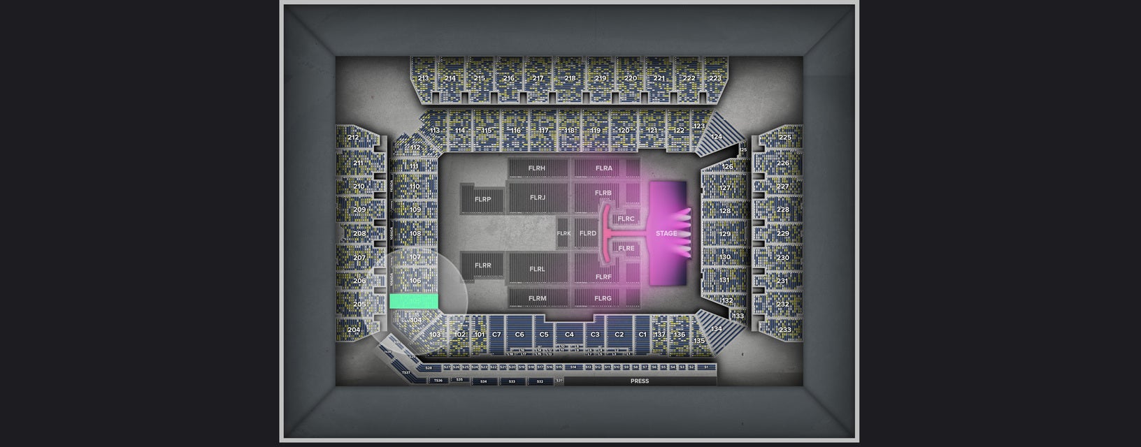 Seat view from Lower