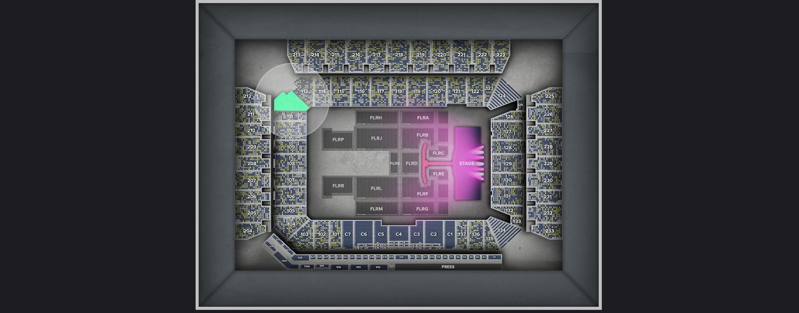 Seat view from Lower