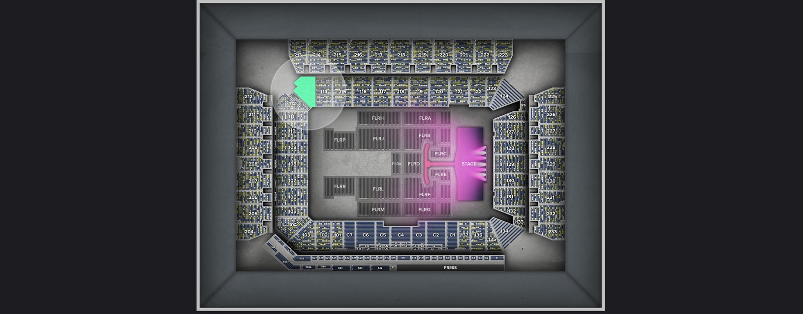 Seat view from Lower