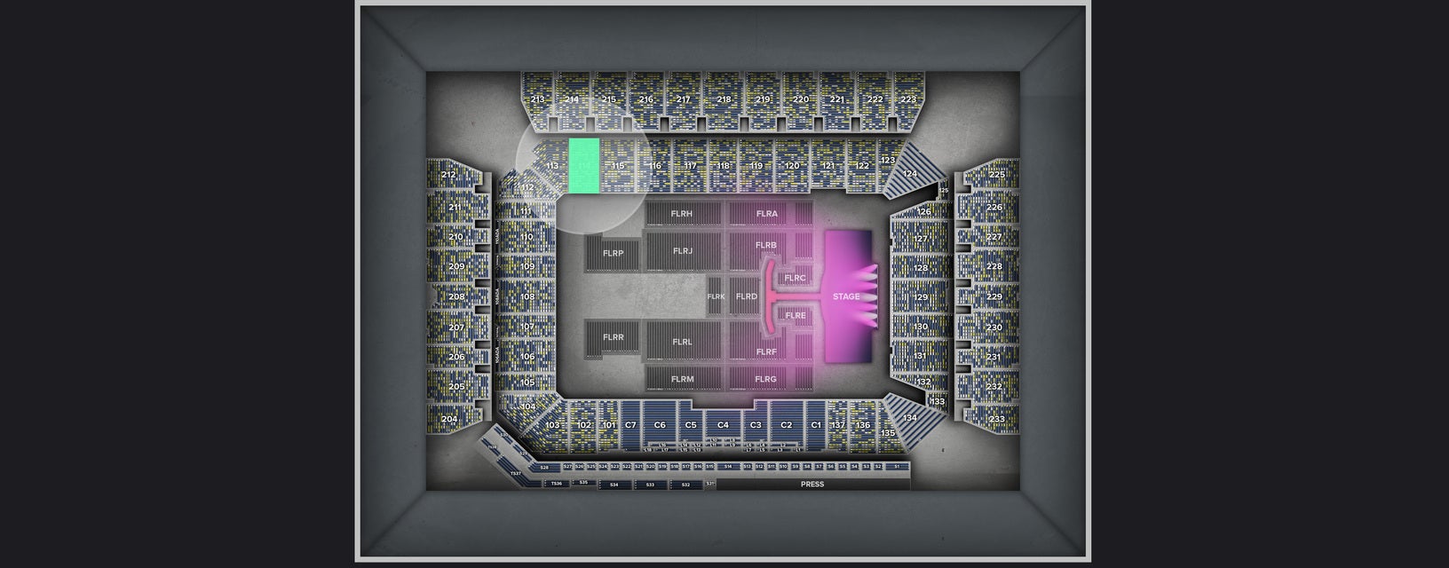 Seat view from Lower