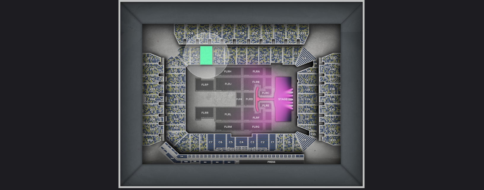 Seat view from Lower