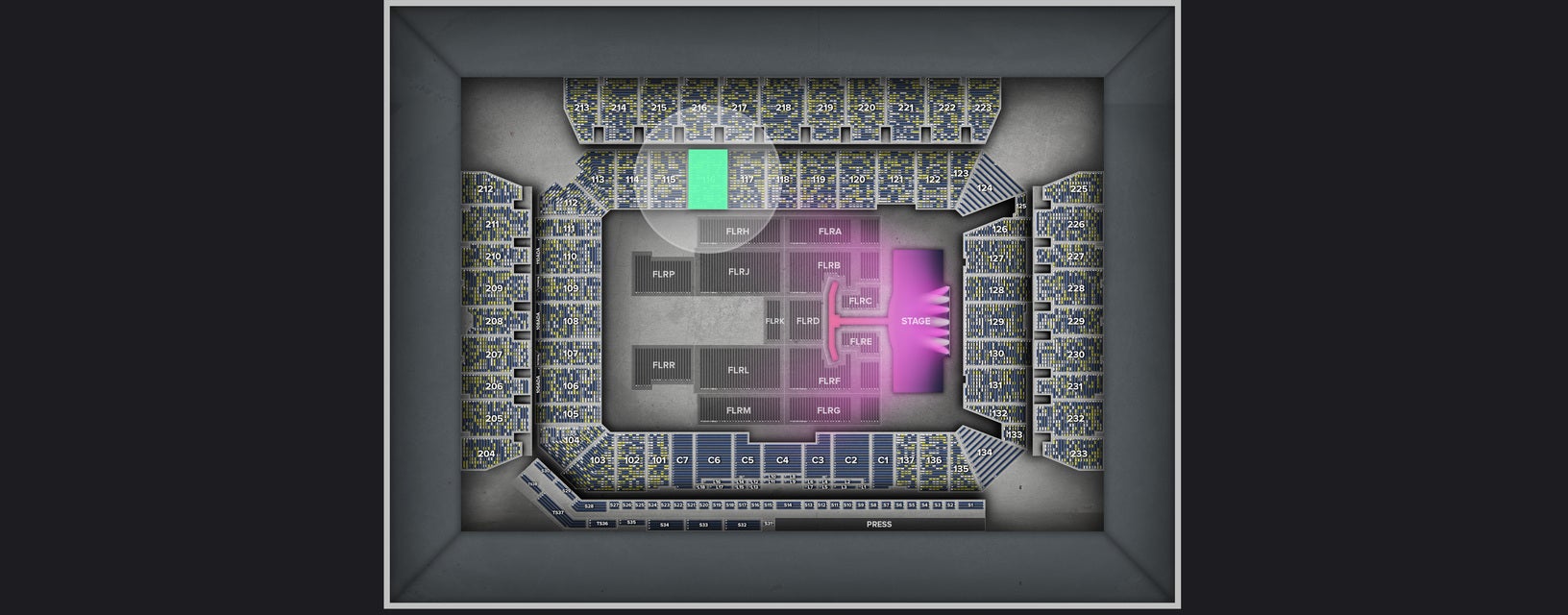 Seat view from Lower