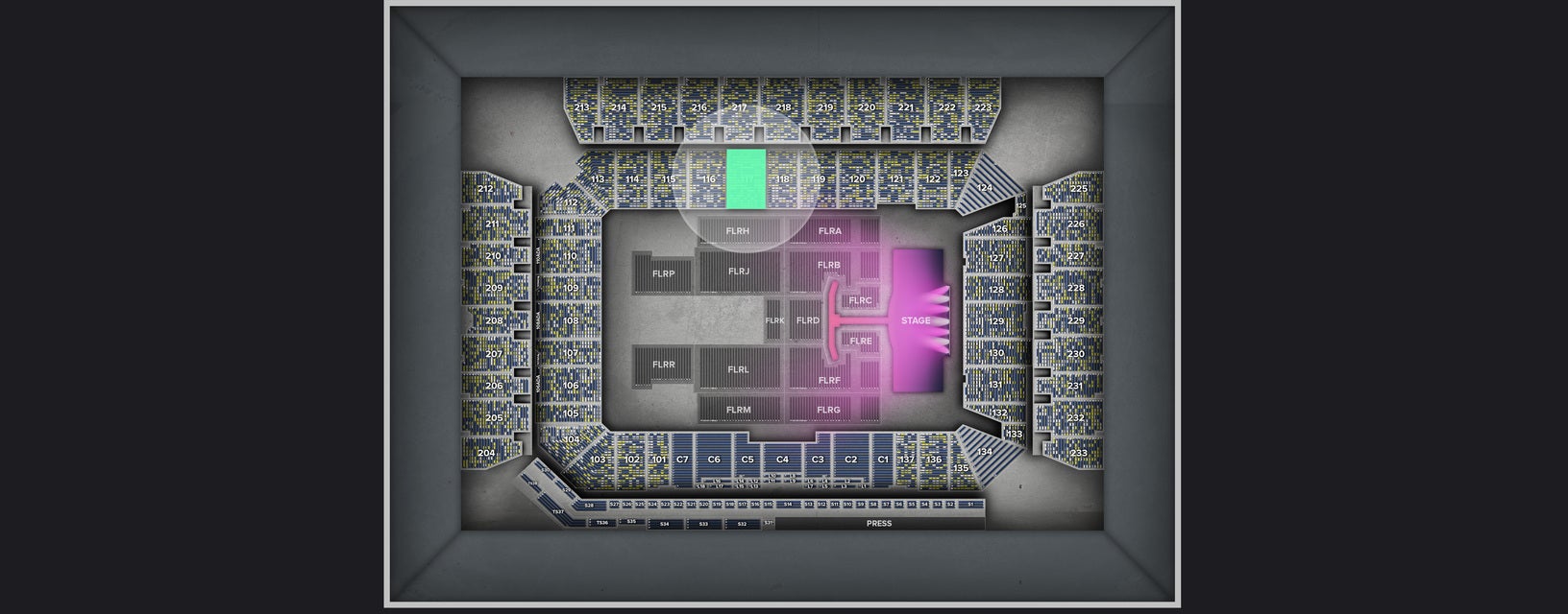 Seat view from Lower