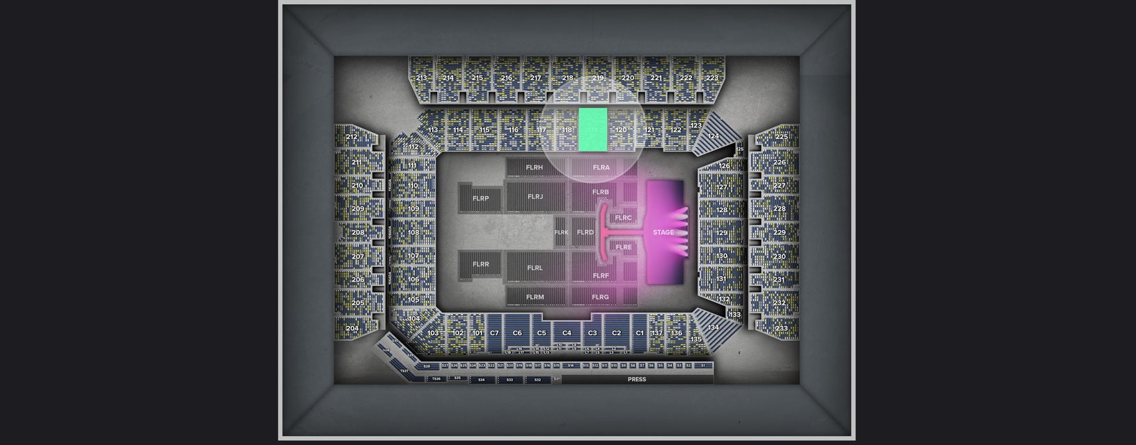 Seat view from Lower