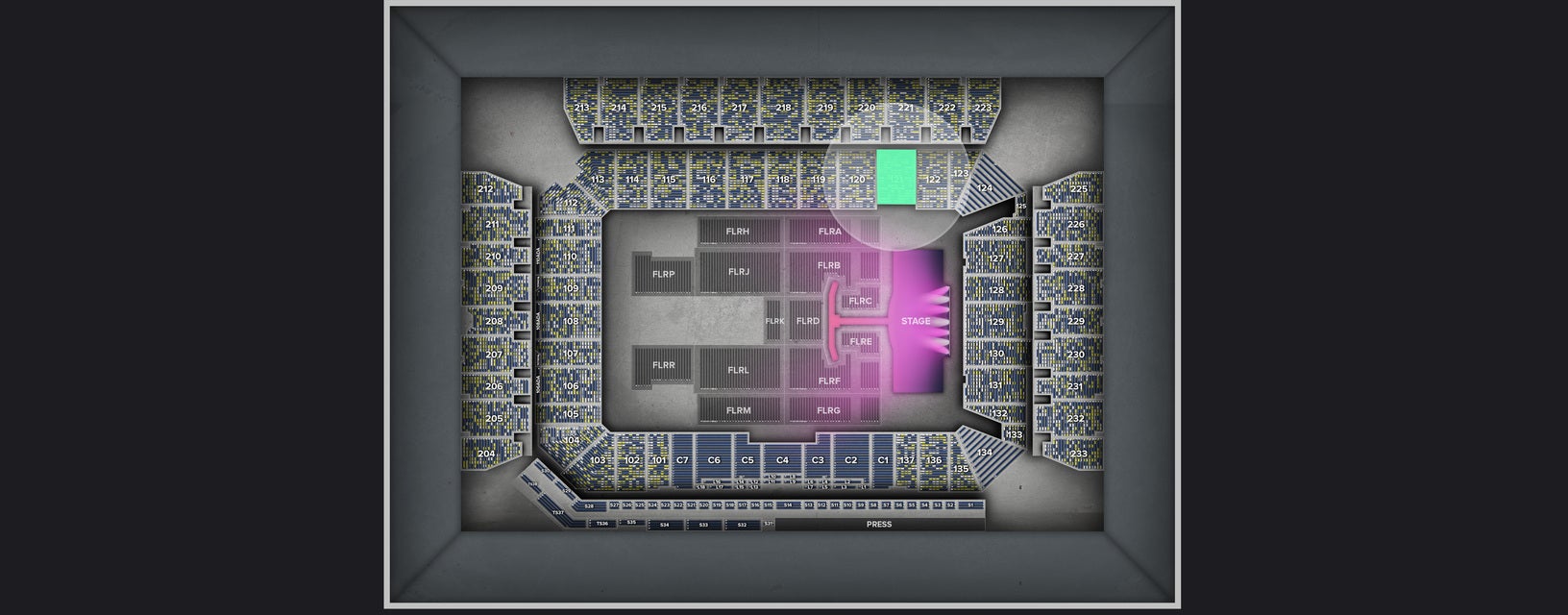 Seat view from Lower