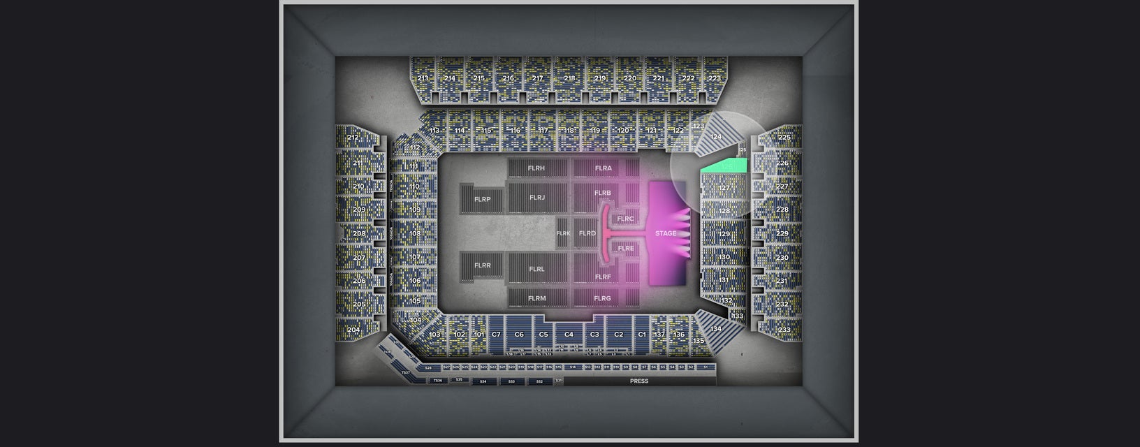 Seat view from Lower