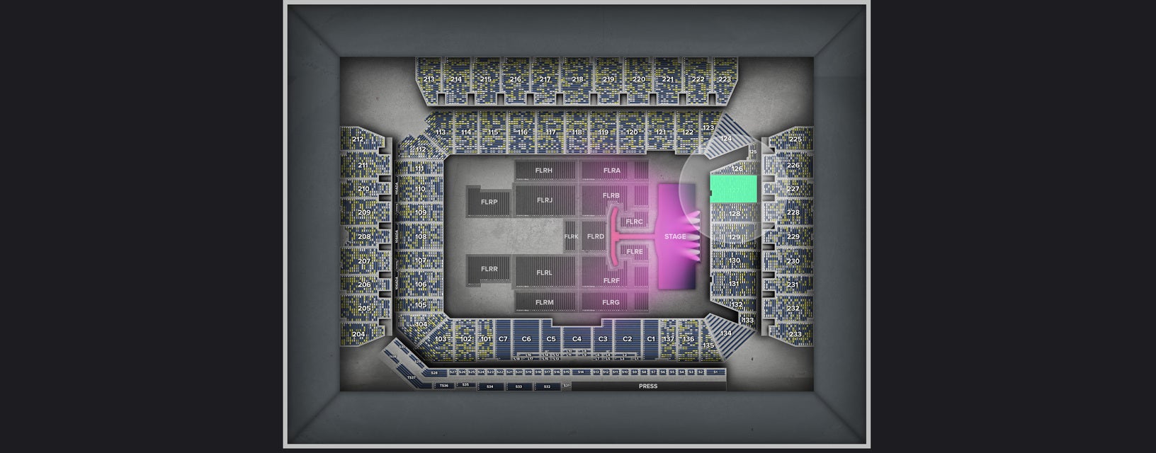 Seat view from Lower