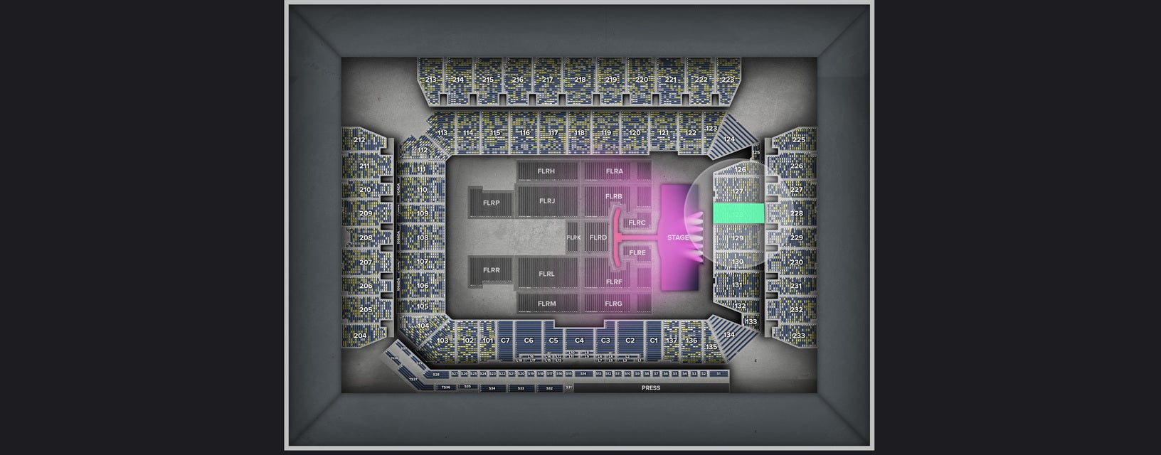 Seat view from Lower