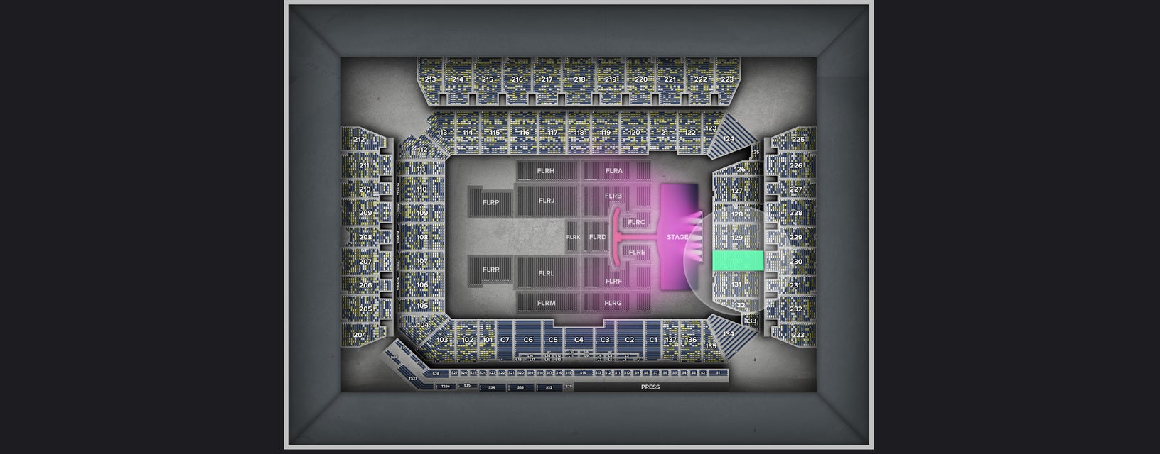 Seat view from Lower