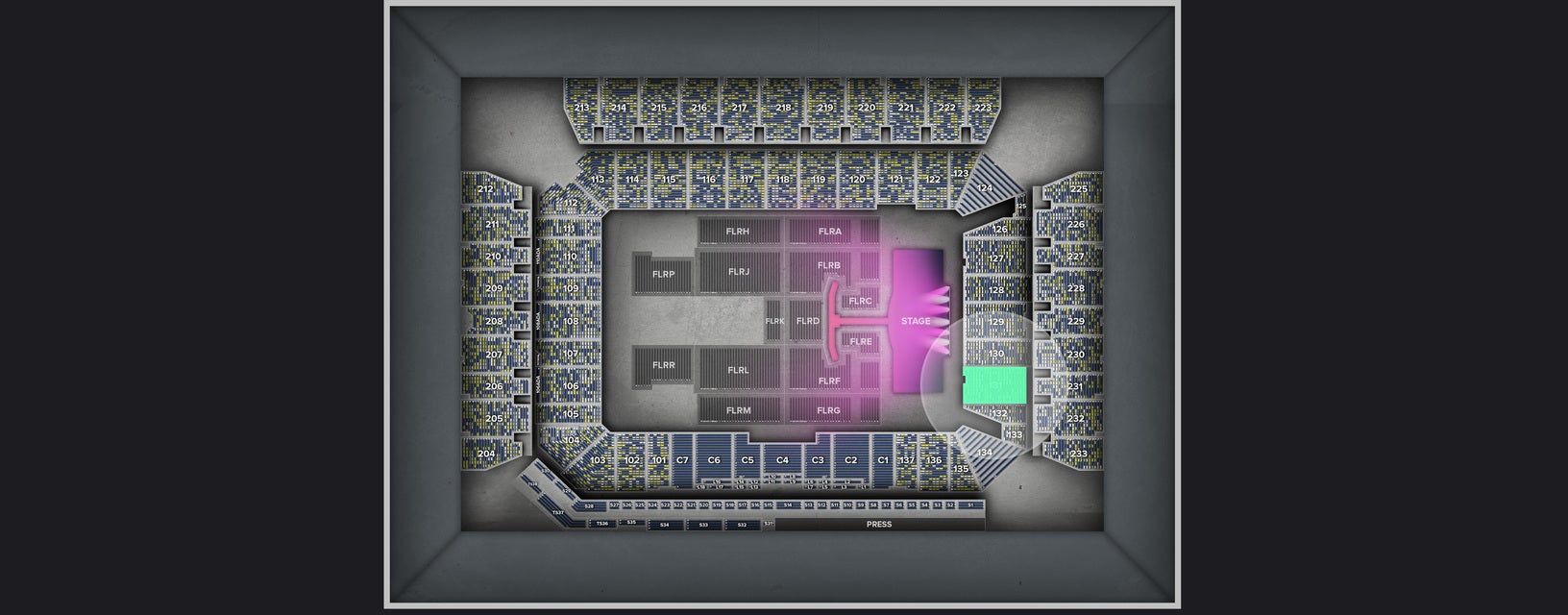 Seat view from Lower