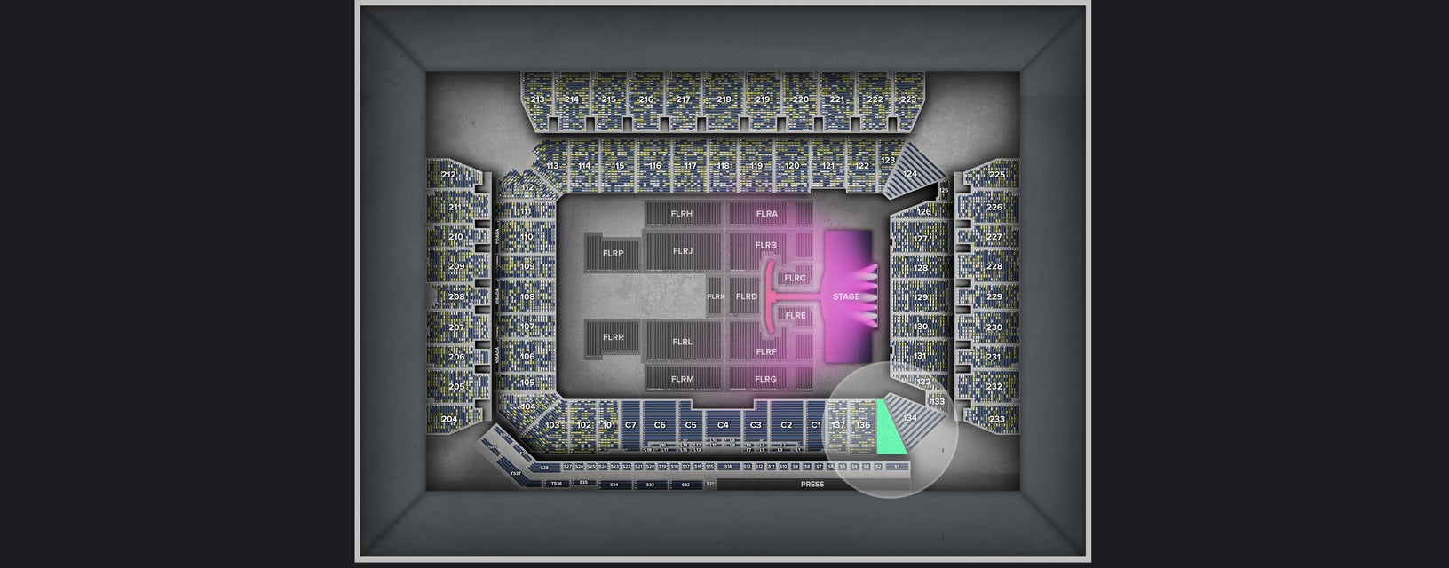Seat view from Lower